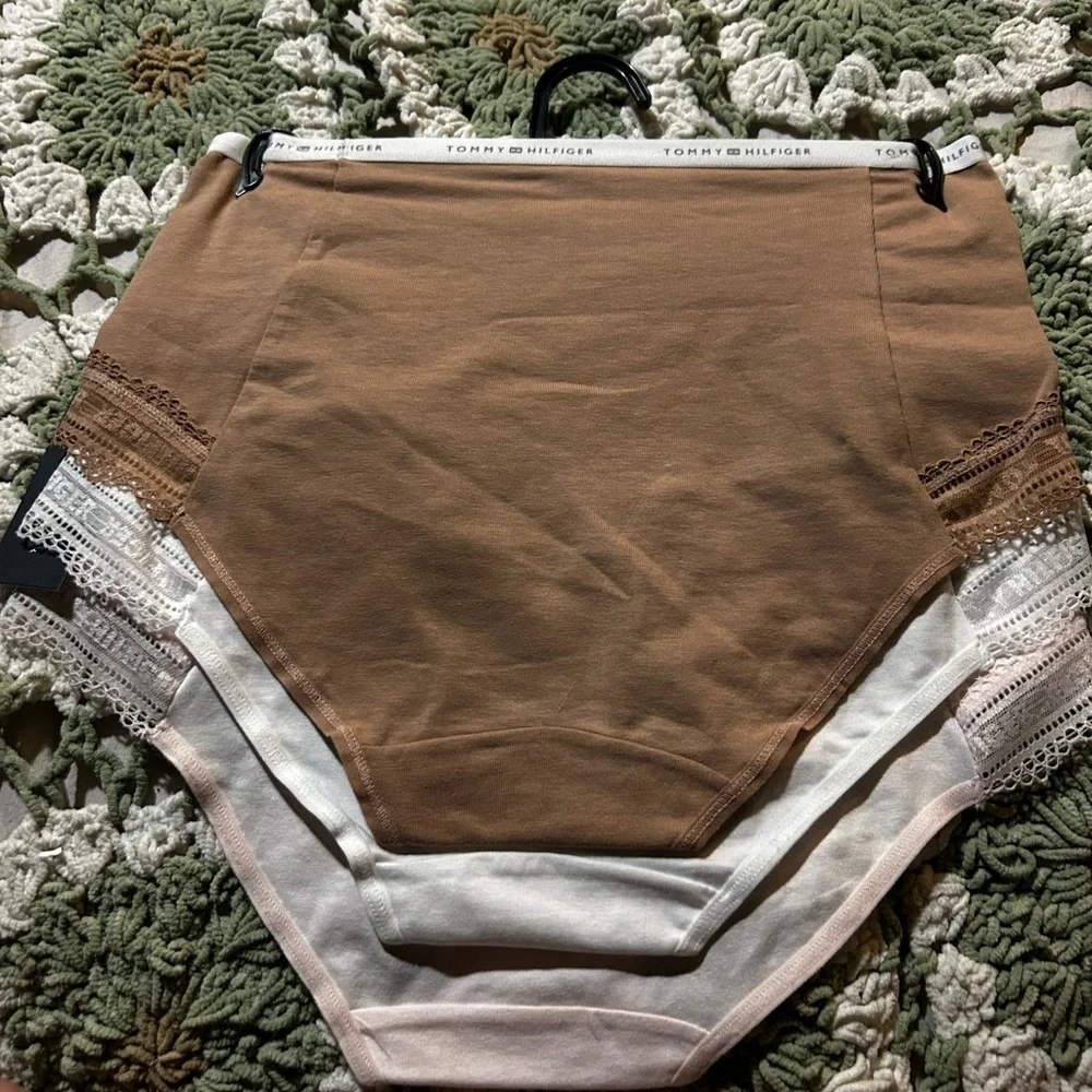 Tommy Hilfiger 3pk neutral brief Panties with Lace Trim - Picture 4 of 8